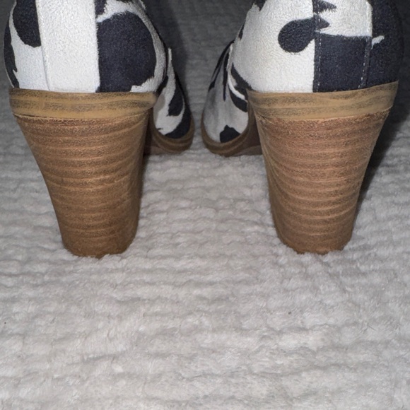 Cow Print Ankle Boots - Picture 7 of 11